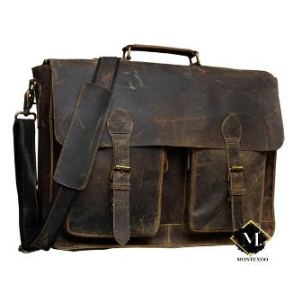 Buffalo Leather Briefcase Messenger Bags