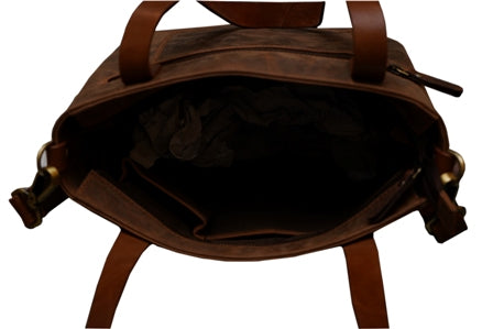 Buffalo Leather Tote Handbag For Women Purse